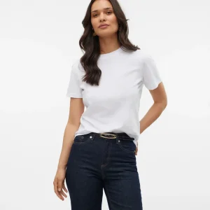 Vero Moda - T-shirt basic PAULINA - col. bianco