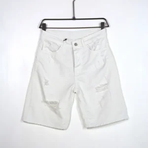 WHITE BERMUDA CON STRAPPI