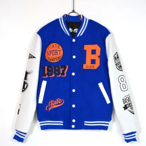 GIUBBOTTO BOMBER COLLEGE - Col. Blu