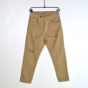 JEANS PANTALONE CON STRAPPI - Col. Camel