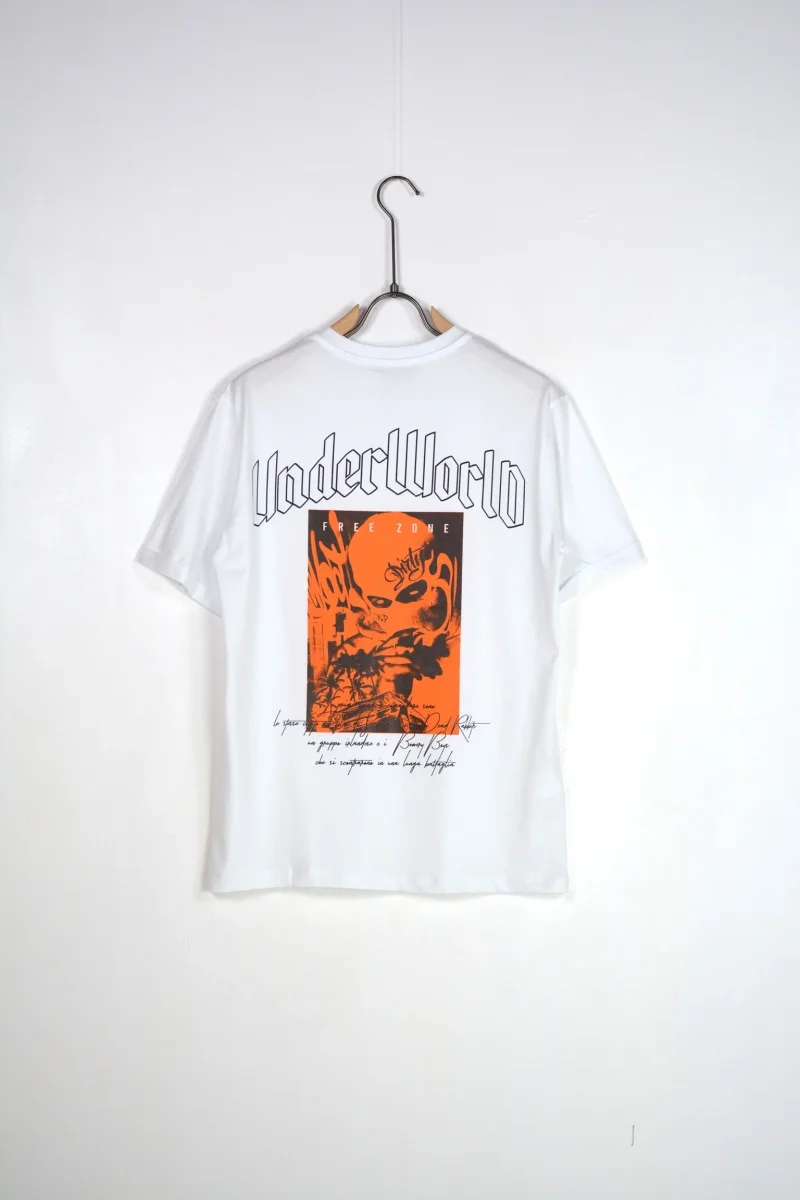 T-shirt "Free Zone" - Col. bianco