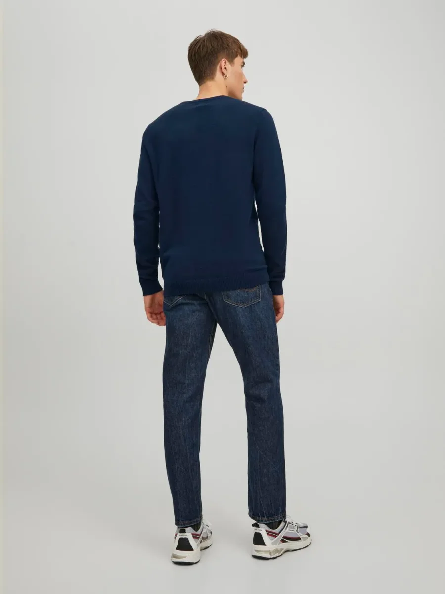 JACK & JONES MAGLIONE GIROCOLLO BASIC - Col. Dark navy - immagine 6
