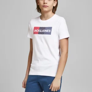 JUNIOR JACK & JONES T-SHIRT CON LOGO - Col. bianco