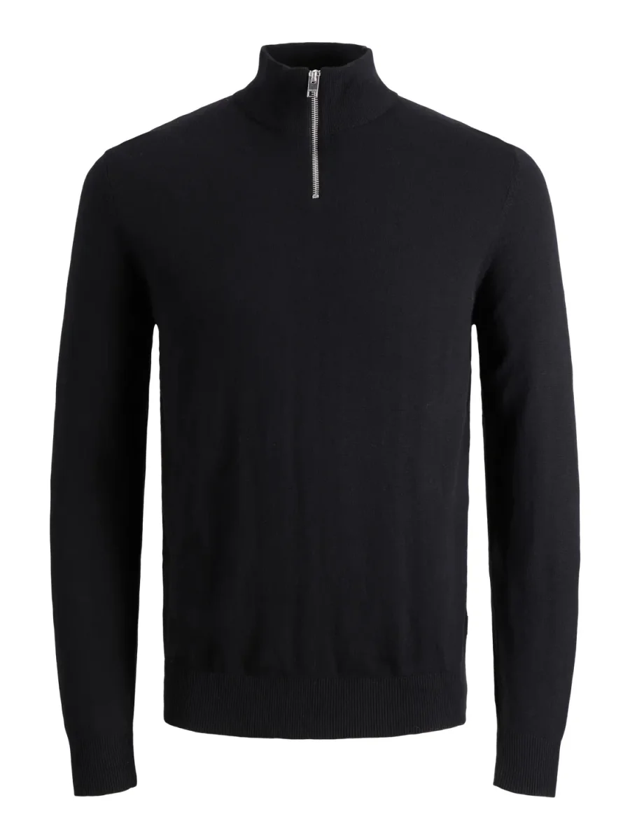 JACK & JONES MAGLIONE CON CERNIERA - Col. Nero - immagine 4