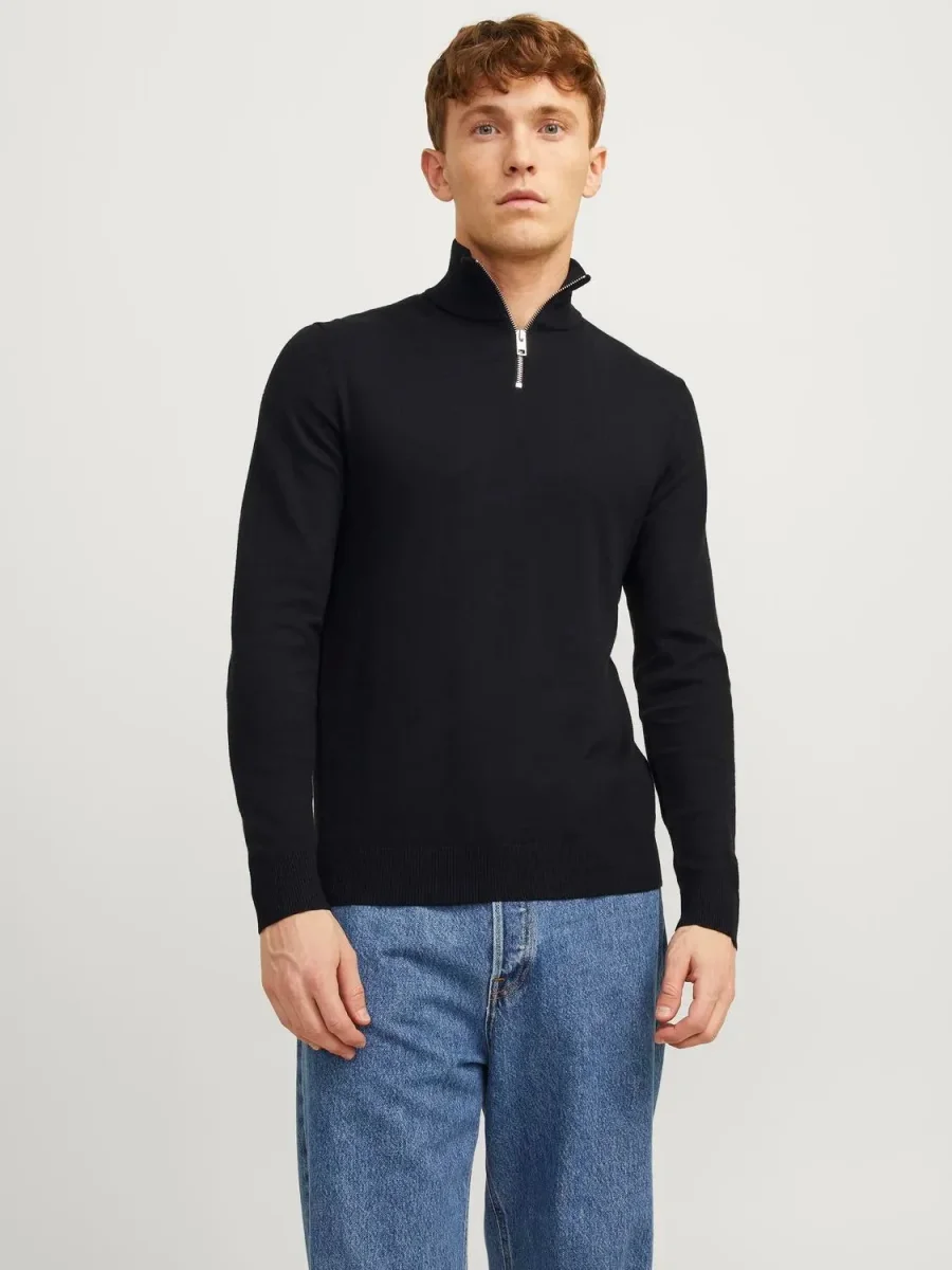 JACK & JONES MAGLIONE CON CERNIERA - Col. Nero