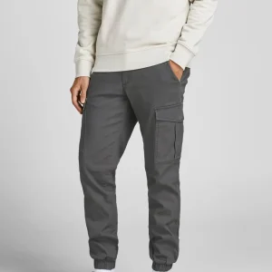 JACK & JONES PANTALONI CARGO CON TASCHE LATERALI - Col. Grigio