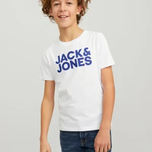 JUNIOR JACK & JONES T-SHIRT CON LOGO - Col. bianco