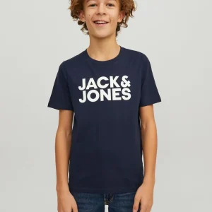 JUNIOR JACK & JONES T-SHIRT CON LOGO - Col. Blu