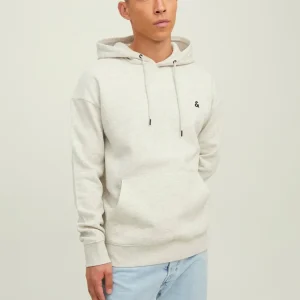 JACK & JONES FELPA CON CAPPUCCIO "ESSENTIALS" - Col. Grigio