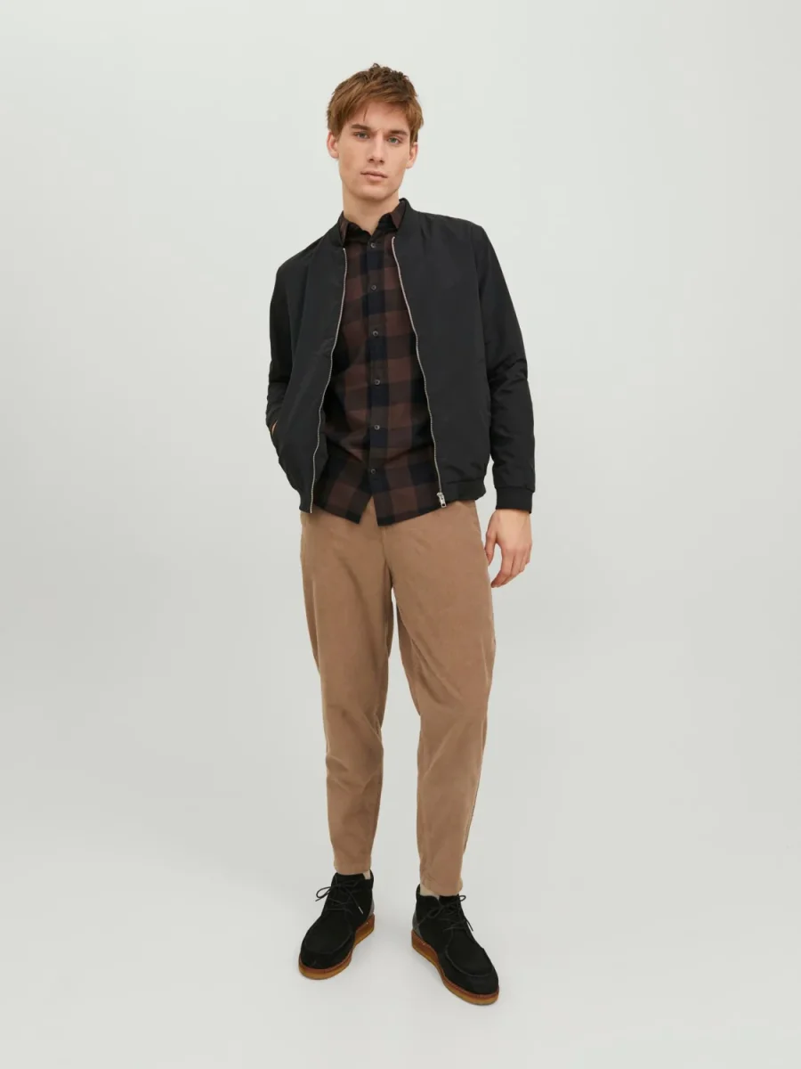JACK & JONES CAMICIA A QUADRI UOMO - Col. Marrone - immagine 8