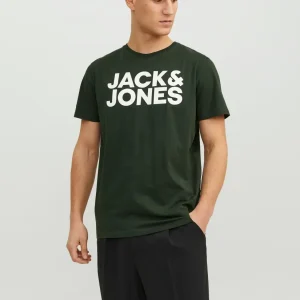 JACK & JONES T-SHIRT CON LOGO - Col. verde
