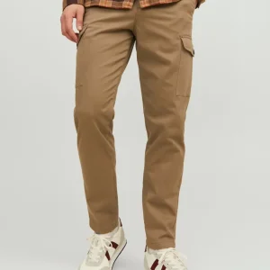 JACK & JONES PANTALONI CARGO CON TASCHE LATERALI - Col. Beige