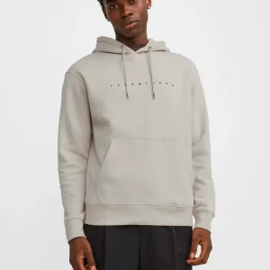 JACK & JONES FELPA CON CAPPUCCIO "ESSENTIALS" - Col. Beige