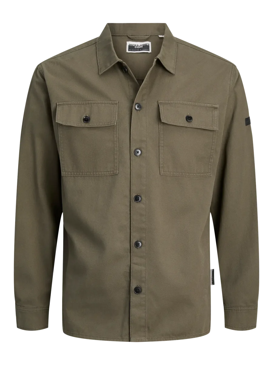JACK & JONES CAMICIA GIACCA OVERSHIRT - Col. verde militare - immagine 8