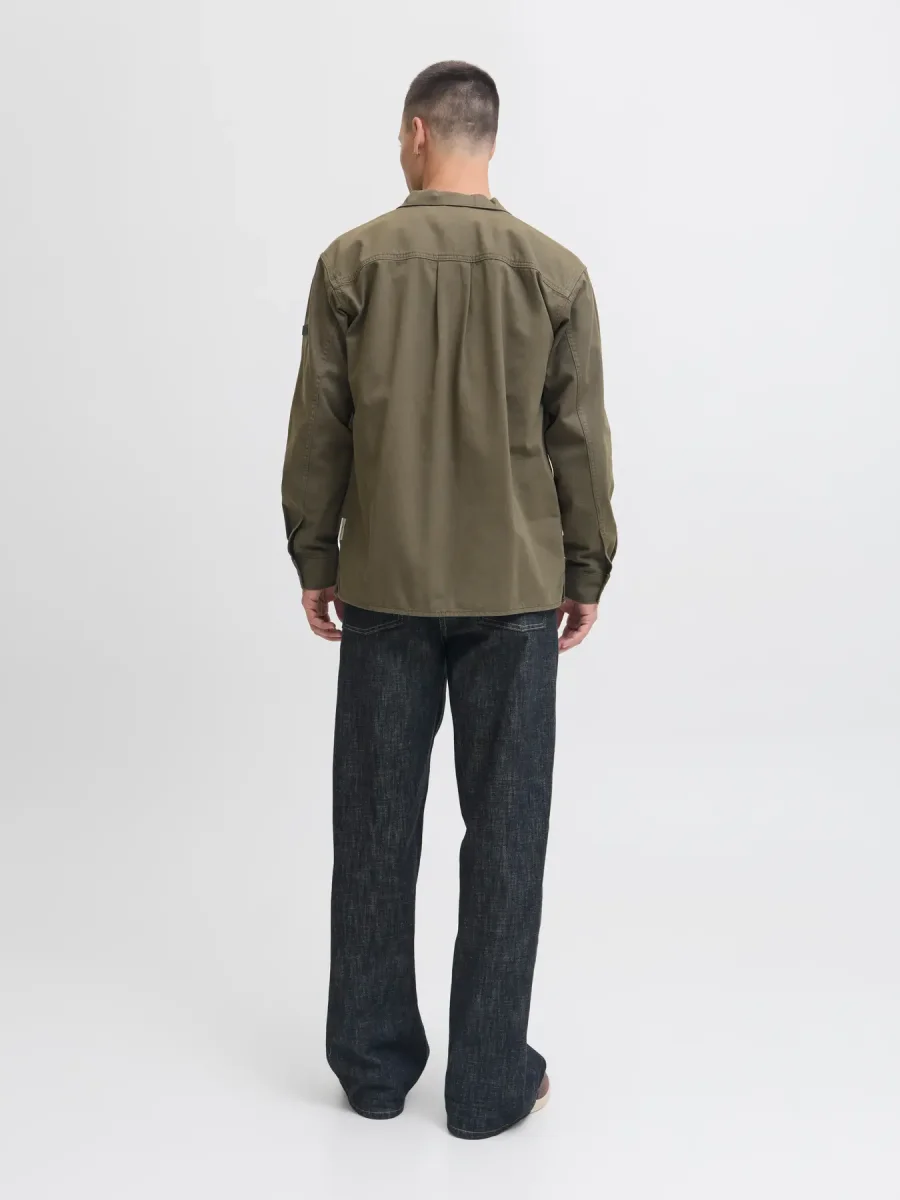 JACK & JONES CAMICIA GIACCA OVERSHIRT - Col. verde militare - immagine 6