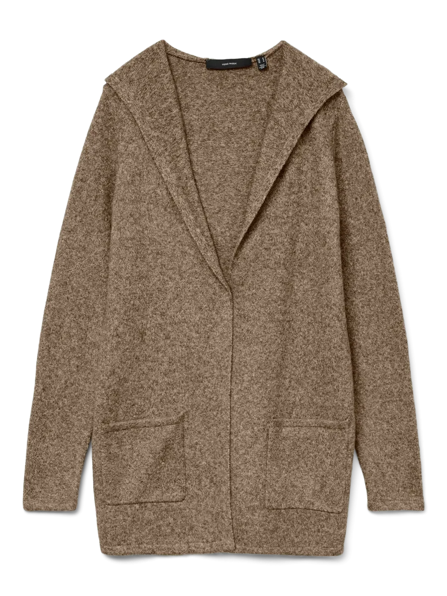 Vero Moda - Cardigan Open Hood 'VMDOFFY' - Sepia - immagine 6