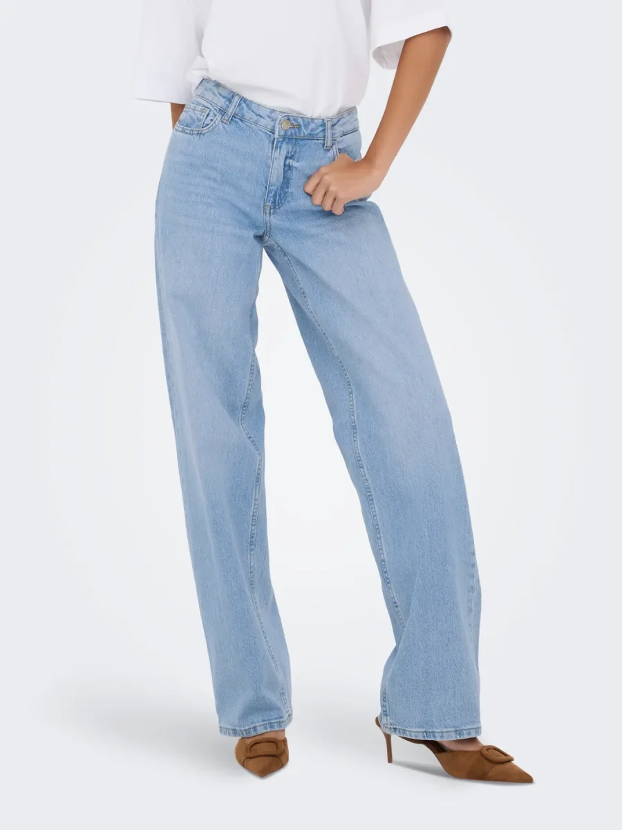 JDY Vita bassa Straight fit jeans - light denim - immagine 2