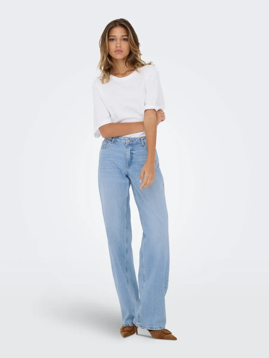 JDY Vita bassa Straight fit jeans - light denim - immagine 5