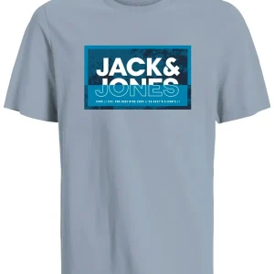 JACK & JONES JUNIOR T-SHIRT CON LOGO - Col. azzurro