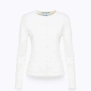 BLUGIRL Cardigan e top con ricamo rose e corallini