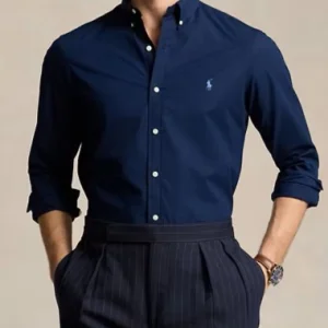 POLO RALPH LAUREN Camicia in popeline stretch Slim-Fit