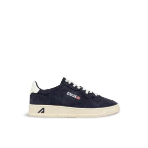 AUTRY Sneakers Medalist Low Finish Suede Blu