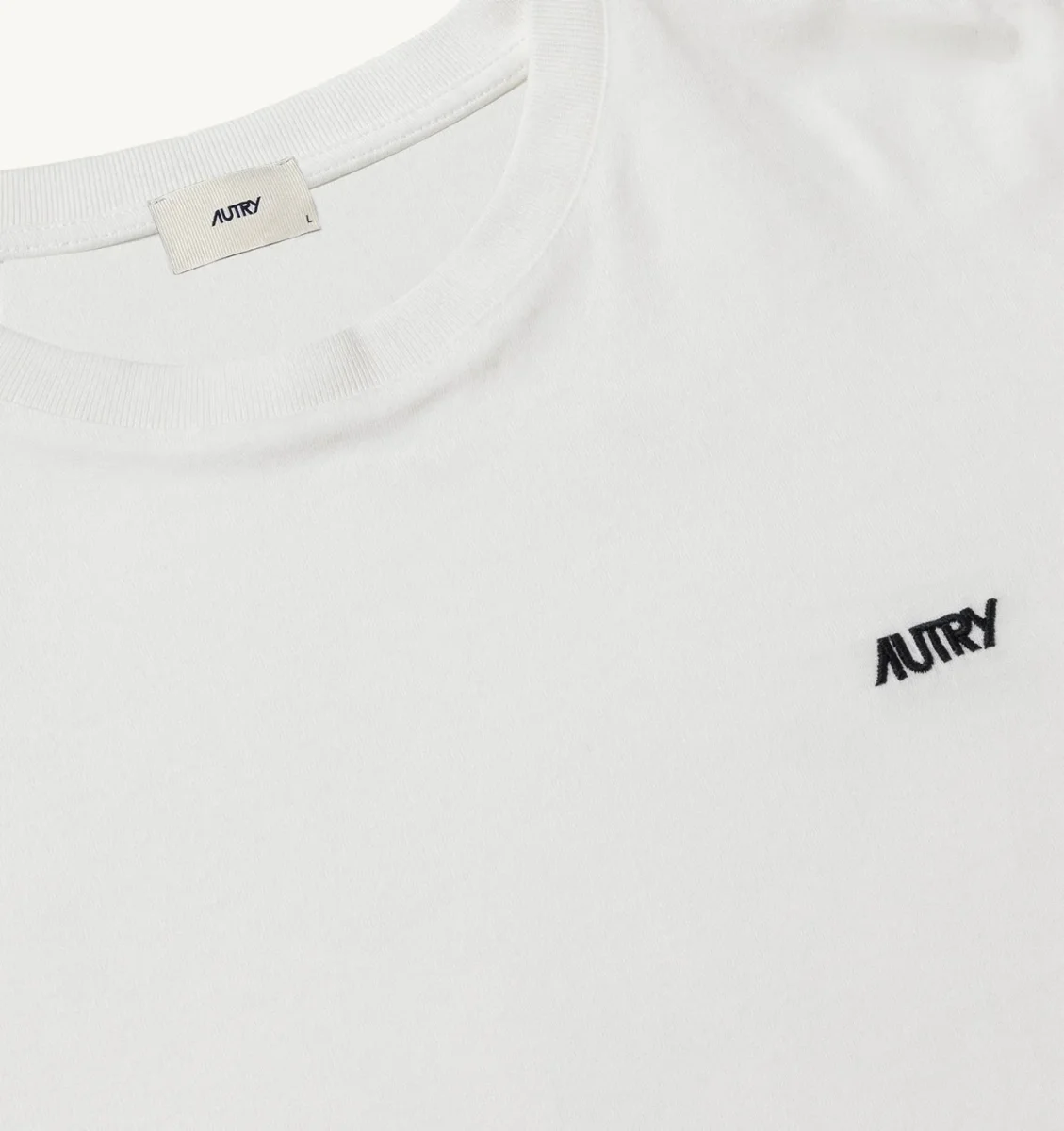 AUTRY T-shirt in cotone a manica lunga con logo ricamato - immagine 3