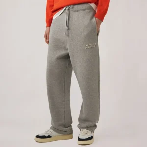 AUTRY Pantalone in cotone con logo in tono