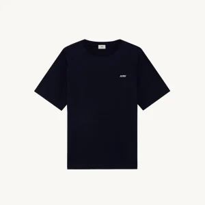 AUTRY T-shirt in cotone con logo ricamato