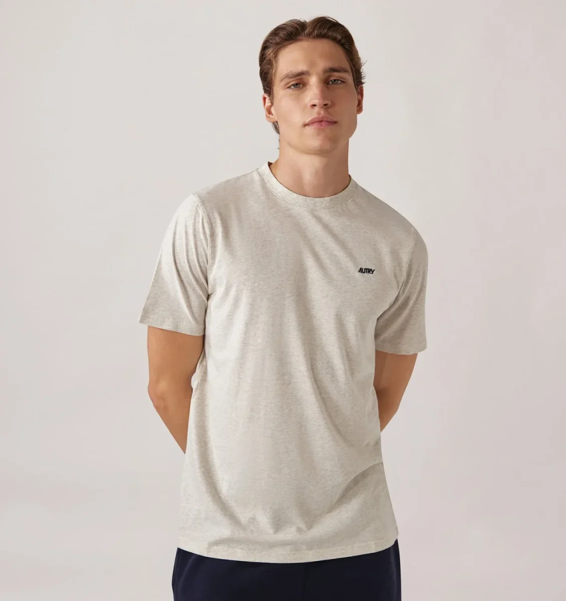 AUTRY T-shirt in cotone con logo ricamato - immagine 3