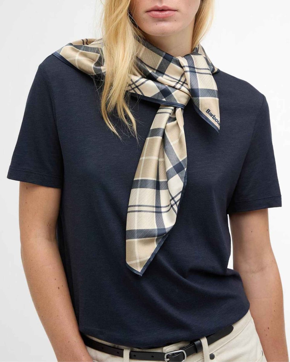 BARBOUR Foulard Kinsale in tartan - immagine 2
