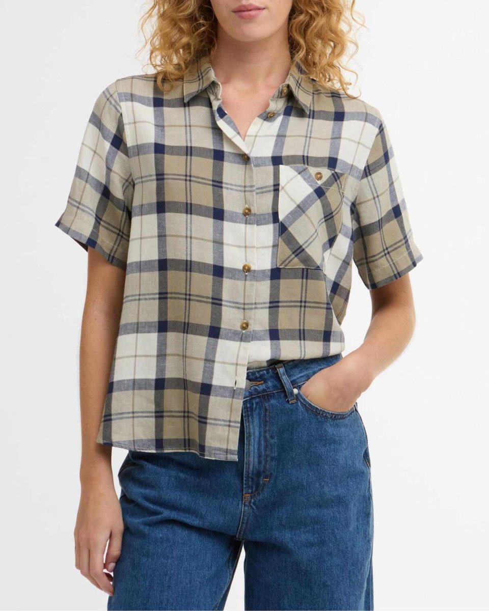 BARBOUR Camicia a maniche corte in tartan Fern - immagine 2