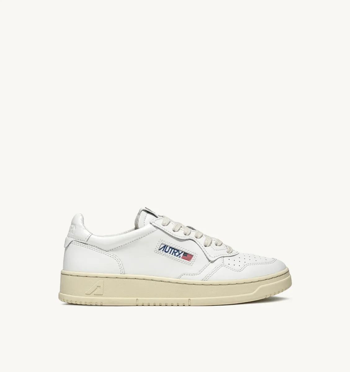 AUTRY Sneakers Medalist Low in Pelle Bianca - immagine 2