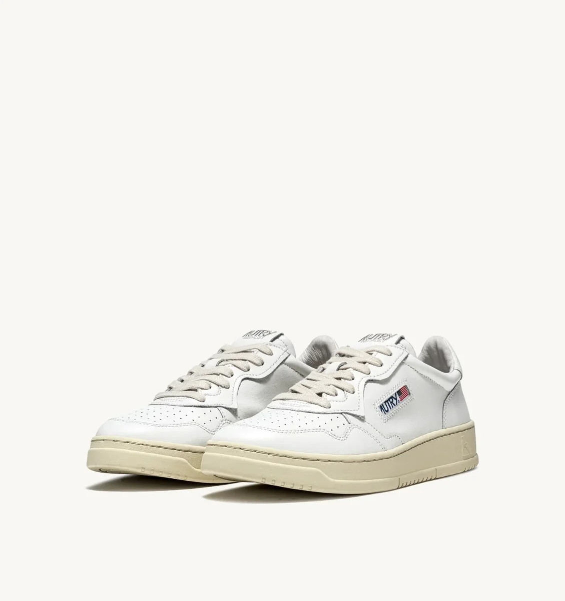AUTRY Sneakers Medalist Low in Pelle Bianca - immagine 3