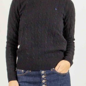 POLO RALPH LAUREN Maglia a trecce in lana e cashmere