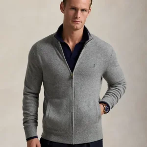 POLO RALPH LAUREN Maglia in lana con zip intera