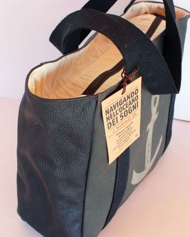 Borsa Fab – Canvas e Pelle - immagine 5