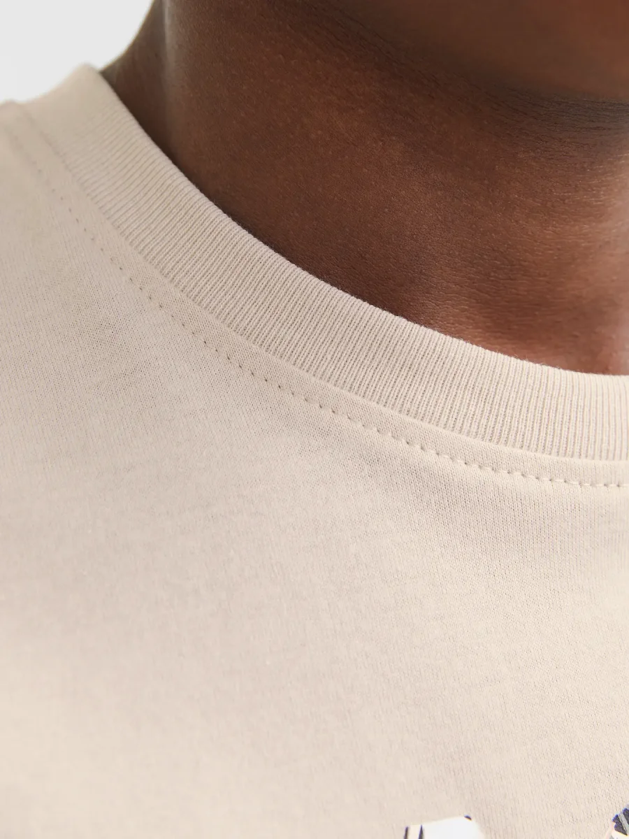 JACK & JONES JUNIOR T-SHIRT SUMMER VIBES - Col. Beige - immagine 5