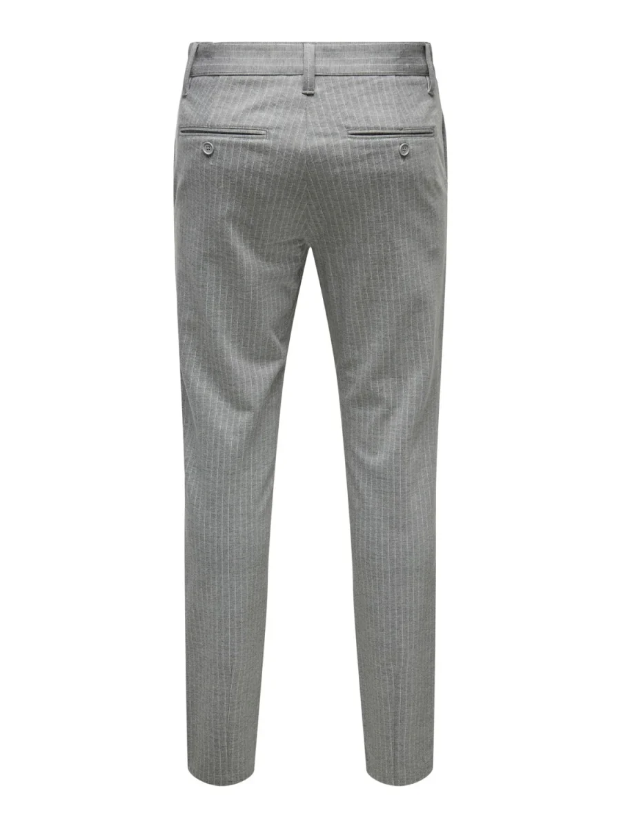 PANTALONI UOMO ELEGANTI GESSATI - col. grigio - immagine 5