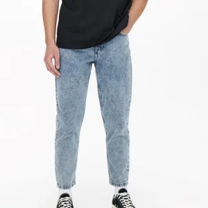 ONLY AND SONS CROPPED BLU LIGHT JEANS