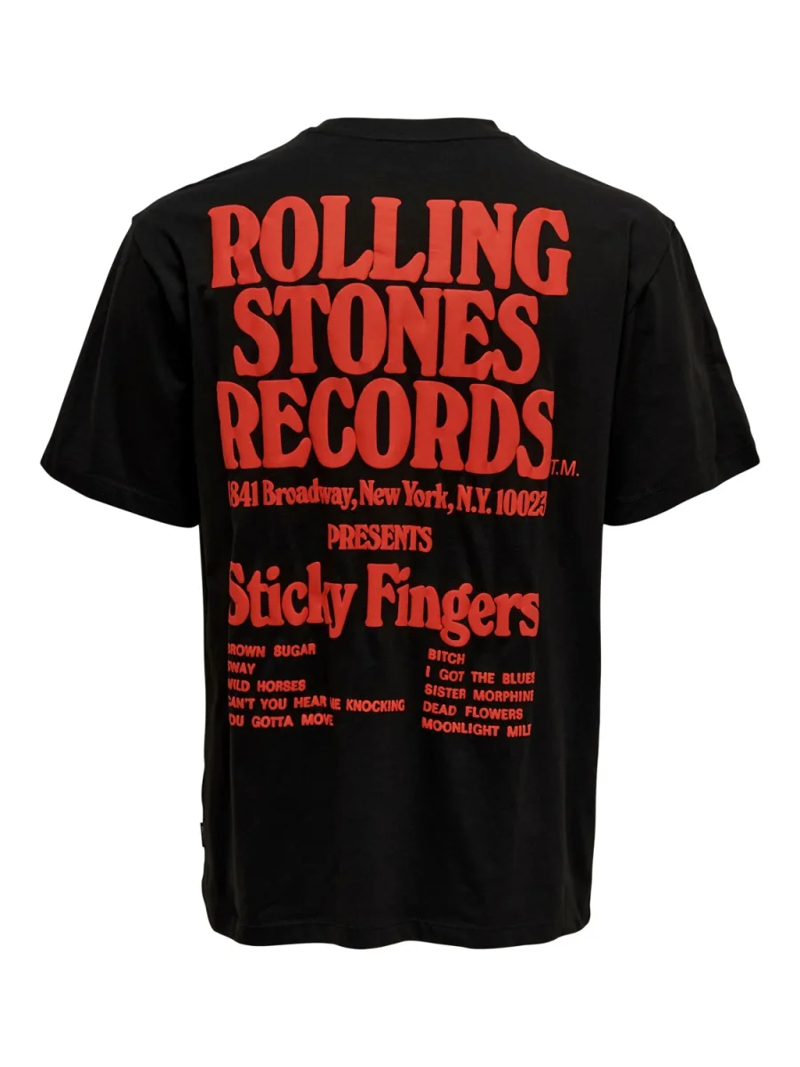 T-SHIRT RELAXED "ROLLING STONES" - Col. nero - immagine 3