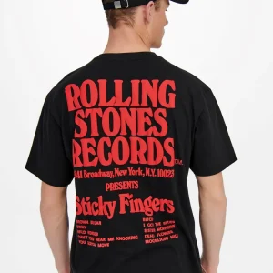 T-SHIRT RELAXED "ROLLING STONES" - Col. nero