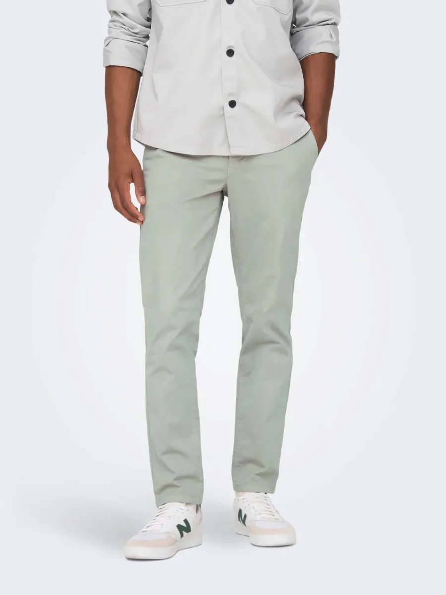 ONLY & SONS PANTALONI CHINO - Limestone