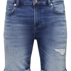 ONLY & SONS BERMUDA IN JEANS - BLUE DENIM