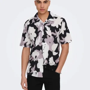 CAMICIA FLOREALE MISTO LINO - Nirvana