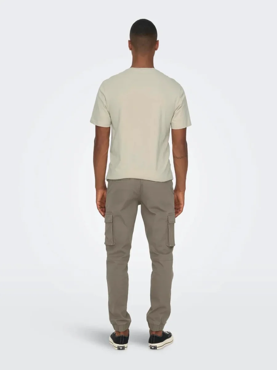 ONLY & SONS PANTALONI CARGO CON TASCHE LATERALI - Falcon - immagine 4