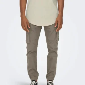 ONLY & SONS PANTALONI CARGO CON TASCHE LATERALI - Falcon