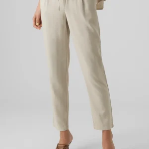 VERO MODA Pantaloni in Lino VMJESMILO - col. Beige