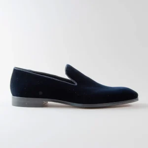 Antonio Slip On in Velluto Blu