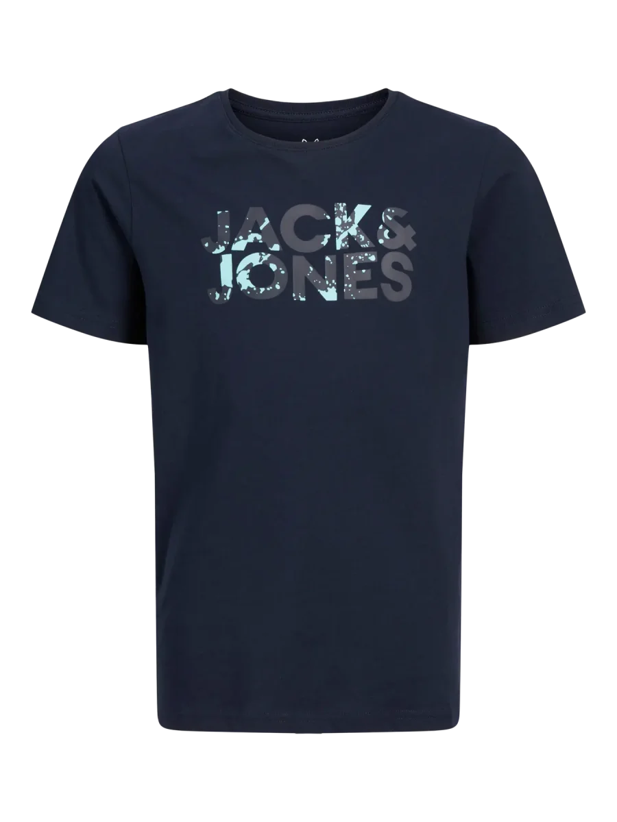 JACK & JONES JUNIOR T-SHIRT SPLASH - Col. Blu
